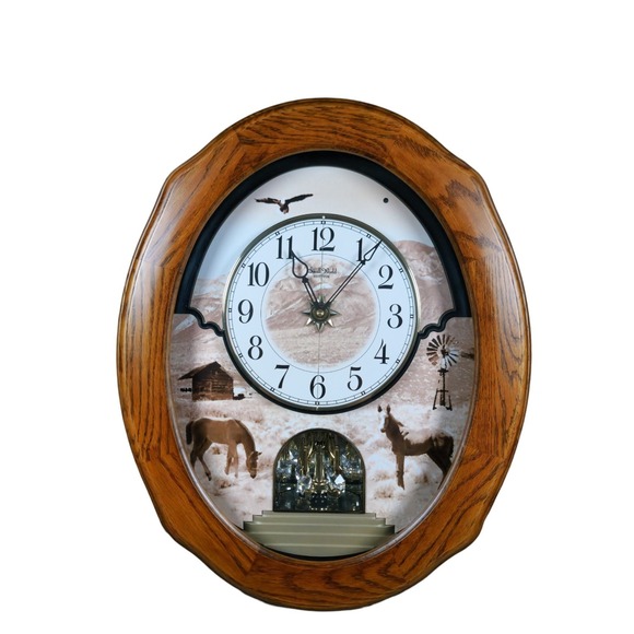 Rhythm In Blues Other - Rhythm Clocks Joyful Prairie Magic Motion Clock